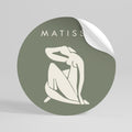 MATISSE NUDES Runder Wandsticker zum Abziehen und Aufkleben