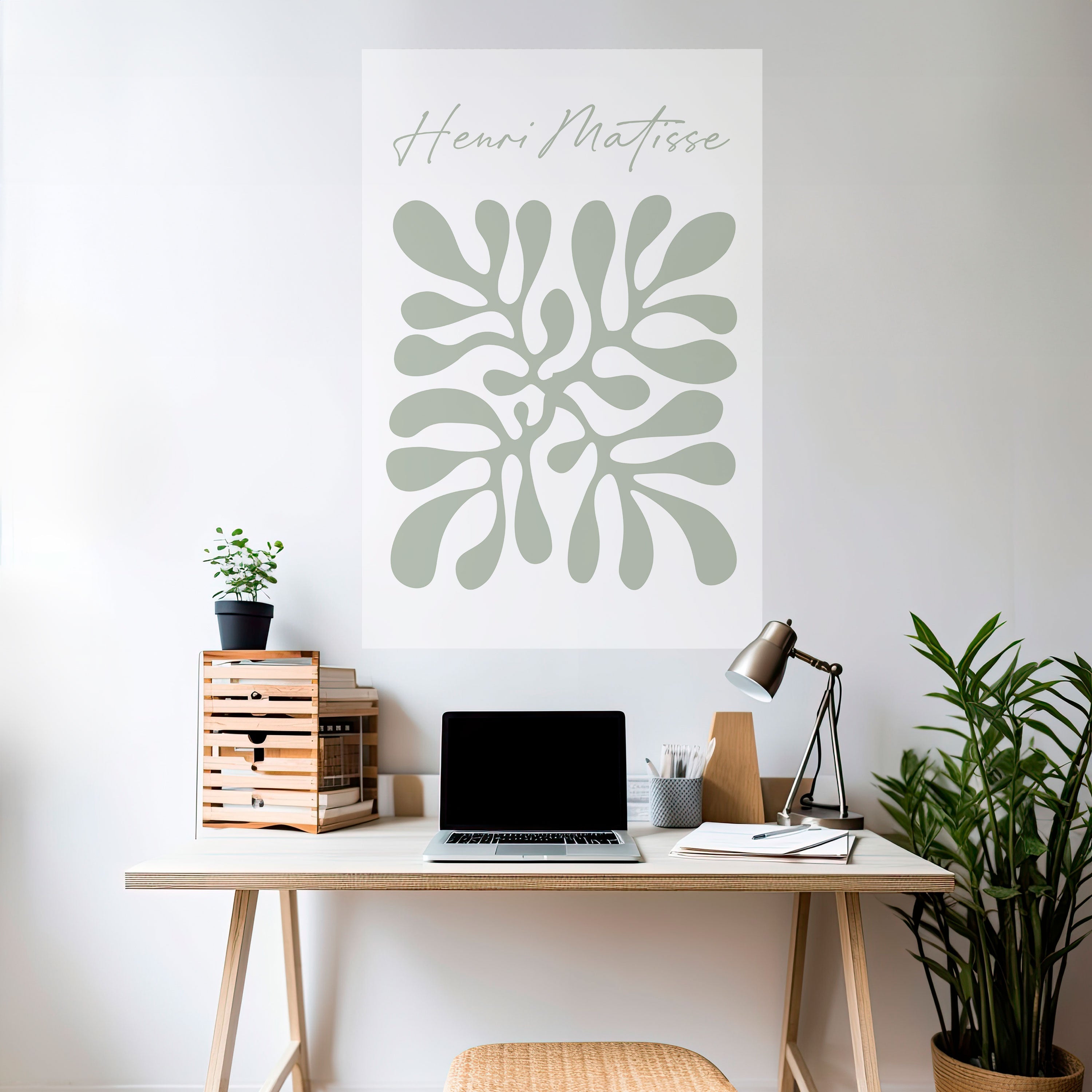 FORM VON MATISSE – Vertikales Poster zum Abziehen und Aufkleben