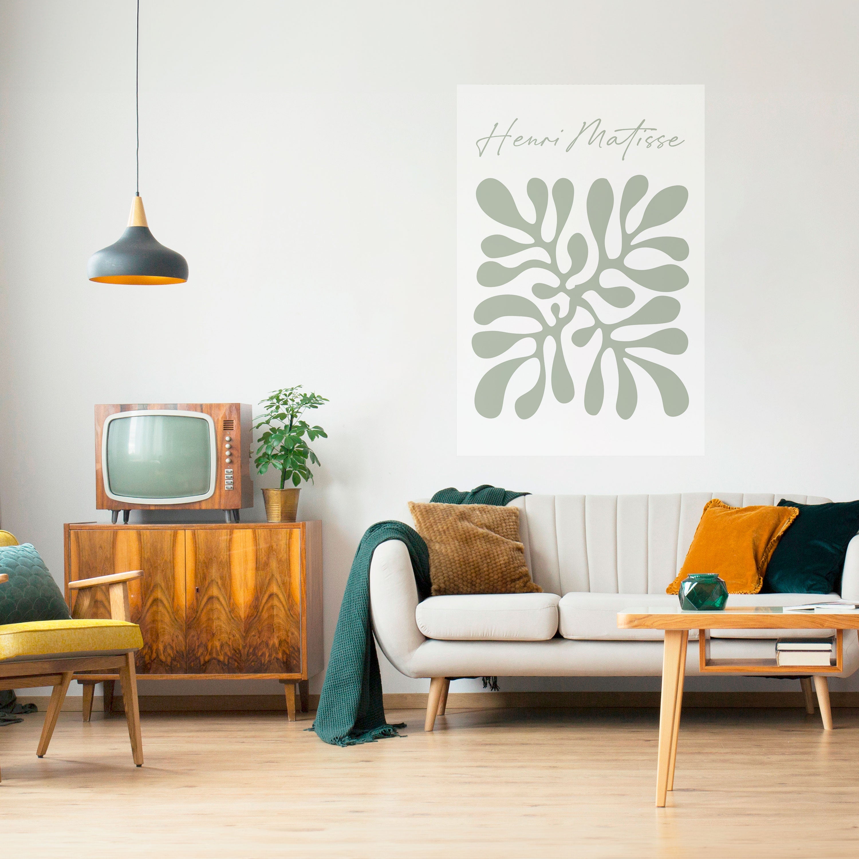 FORM VON MATISSE – Vertikales Poster zum Abziehen und Aufkleben
