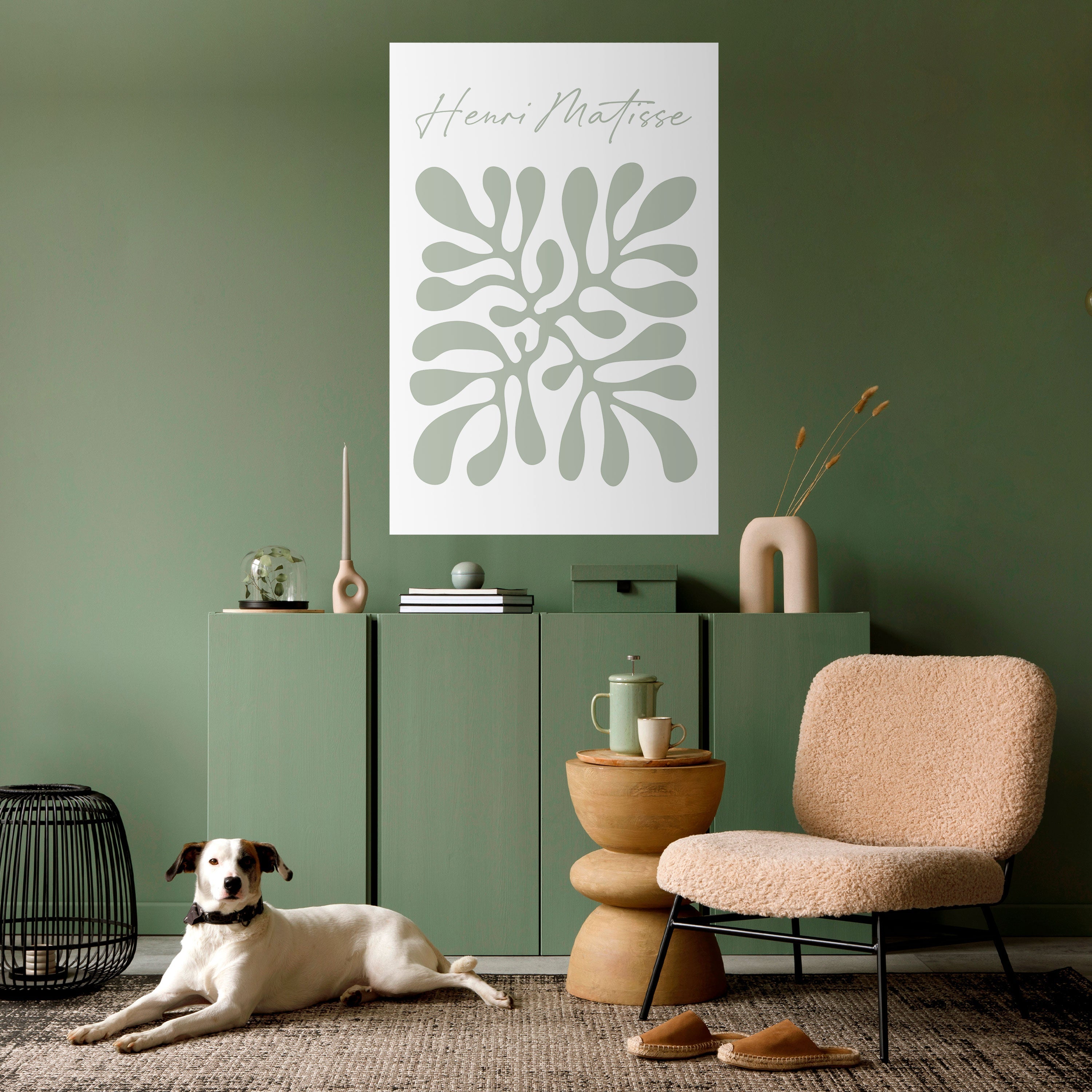 FORM VON MATISSE – Vertikales Poster zum Abziehen und Aufkleben