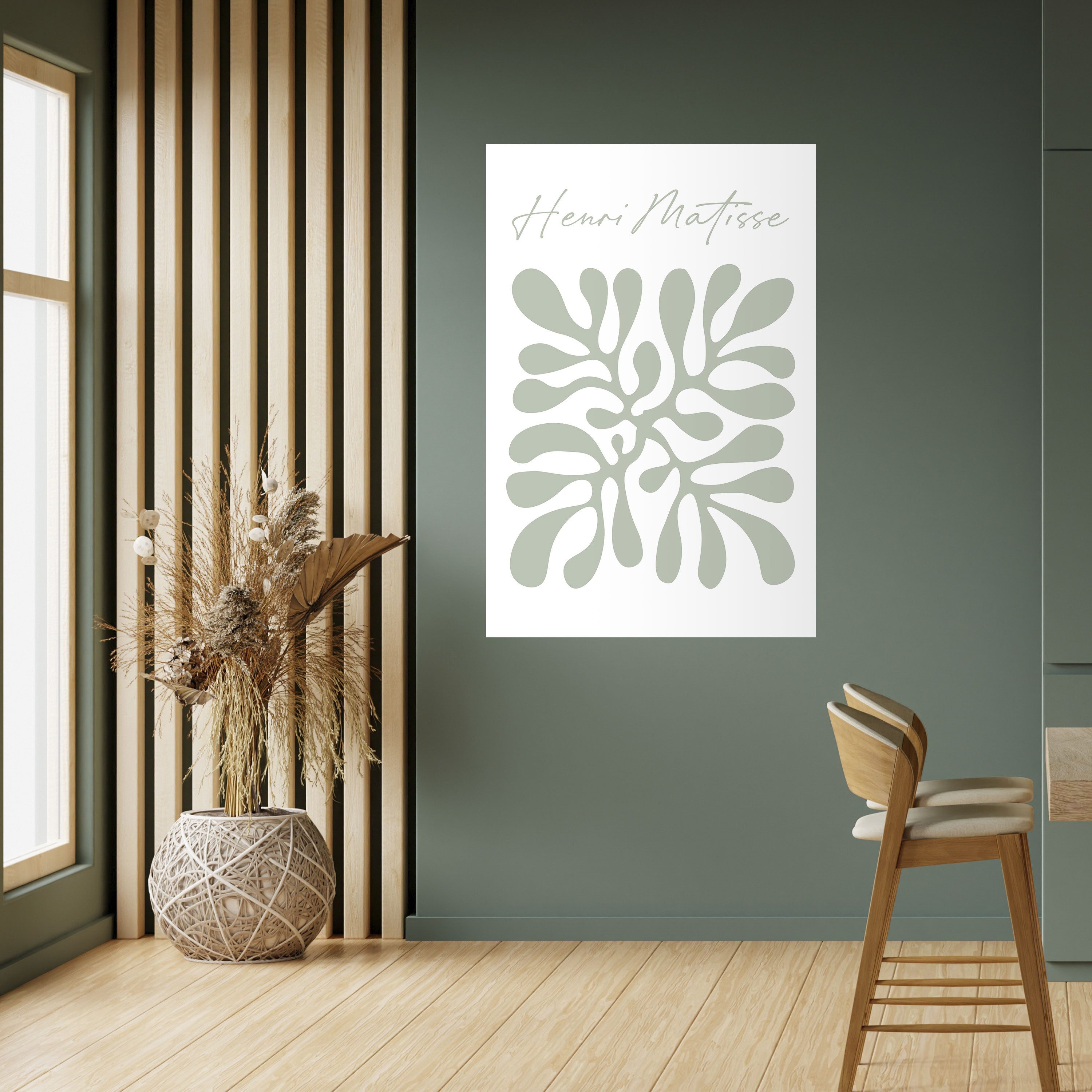 FORM VON MATISSE – Vertikales Poster zum Abziehen und Aufkleben