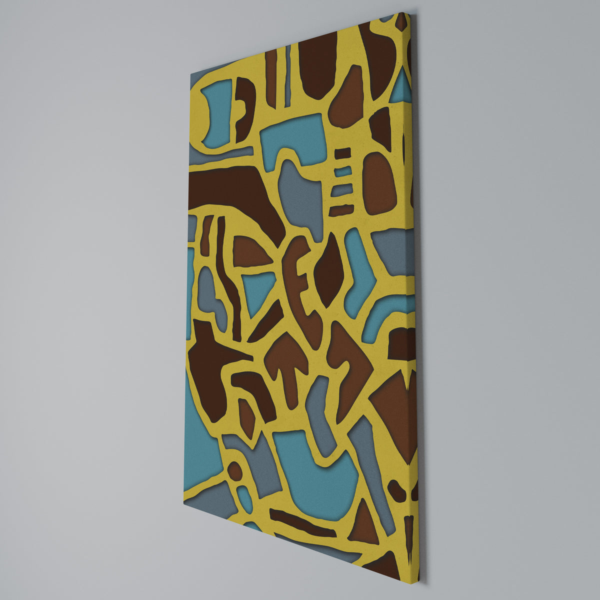 ASSYMETRICAL HARMONY Vertical Canvas Print