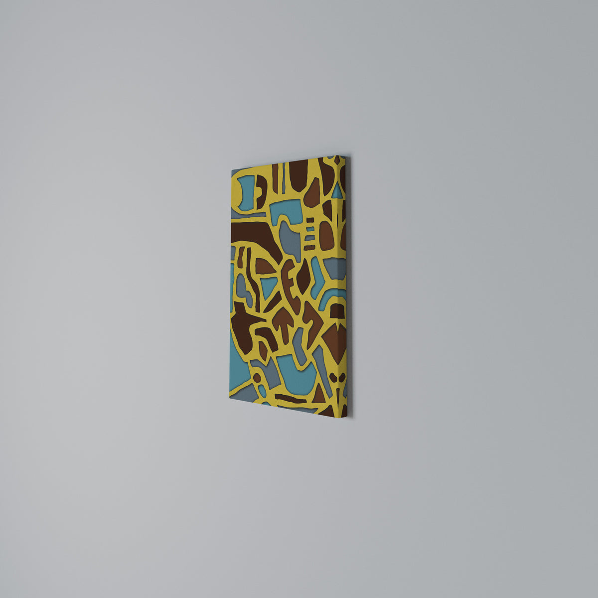 ASSYMETRICAL HARMONY Vertical Canvas Print