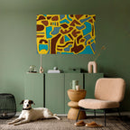 ASSYMETRICAL HARMONY Selbstklebendes Horizontal-Poster