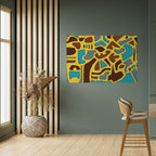 ASSYMETRICAL HARMONY Selbstklebendes Horizontal-Poster