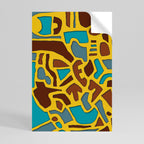 ASSYMETRICAL HARMONY Peel and Stick Vertical Poster