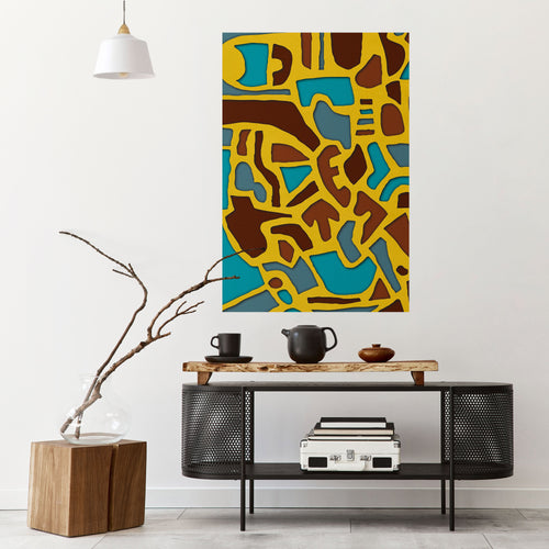 ASSYMETRICAL HARMONY Selbstklebendes Poster - Hochformat