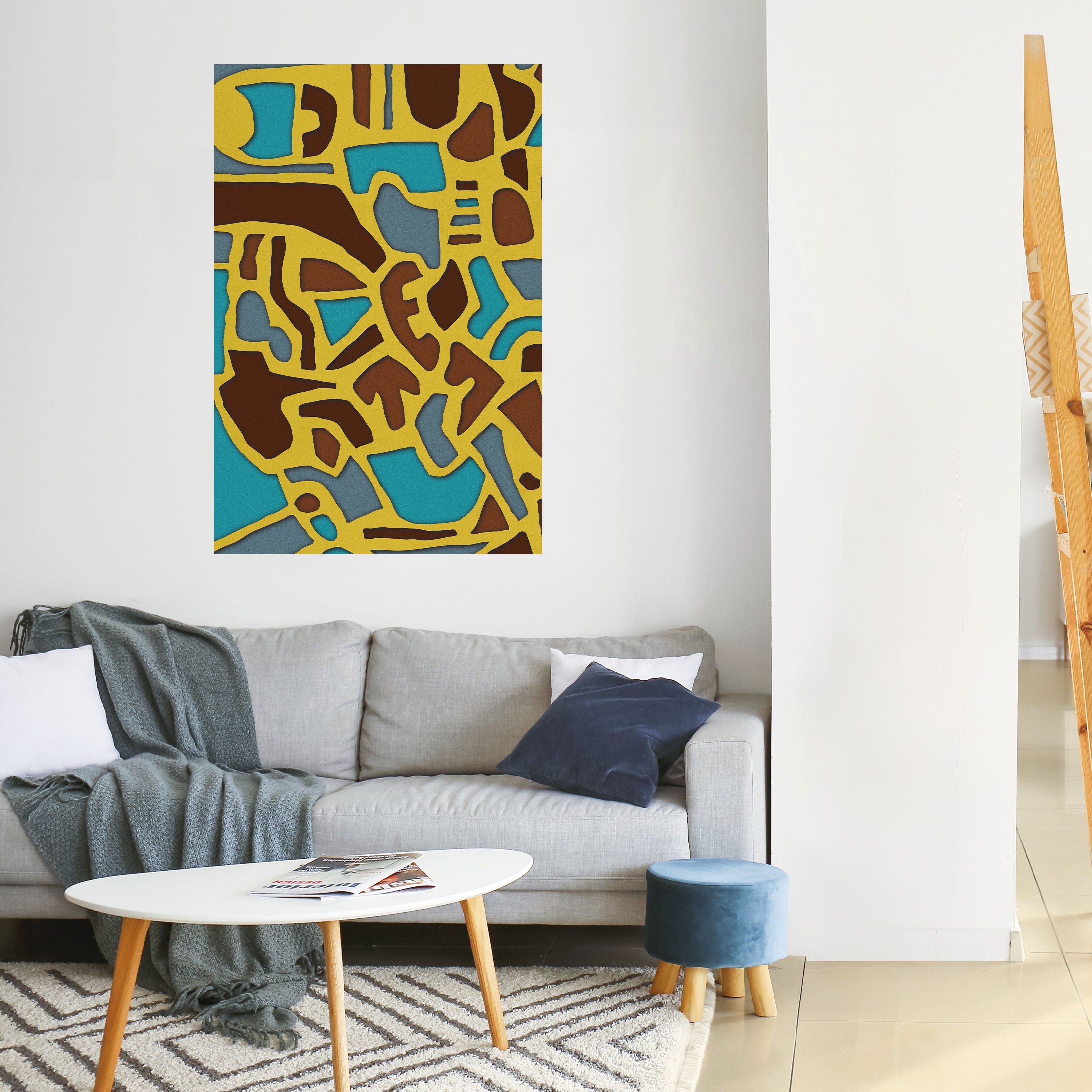 ASSYMETRICAL HARMONY Vertikales Poster zum Abziehen und Aufkleben