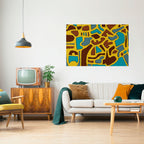 ASSYMETRICAL HARMONY Selbstklebendes Horizontal-Poster