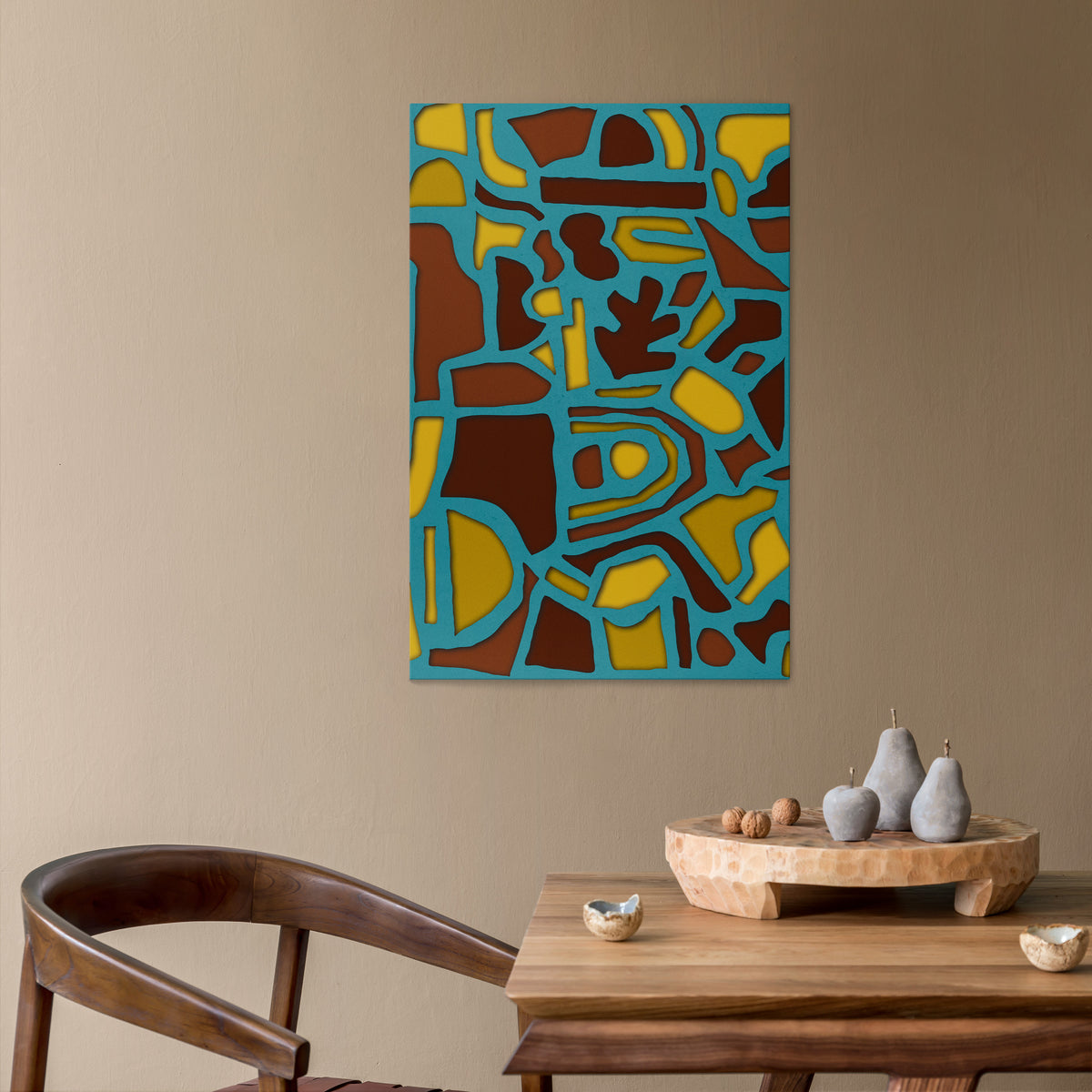 SHAPE EXTRAVAGANZA Vertical Canvas Print