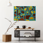 SHAPE EXTRAVAGANZA Selbstklebendes Horizontal-Poster