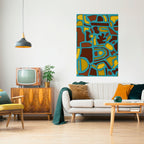 SHAPE EXTRAVAGANZA Selbstklebendes Poster - Hochformat