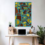 SHAPE EXTRAVAGANZA Selbstklebendes Poster - Hochformat