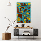 SHAPE EXTRAVAGANZA Selbstklebendes Poster - Hochformat