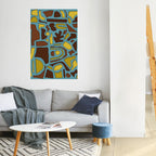 SHAPE EXTRAVAGANZA Selbstklebendes Poster - Hochformat