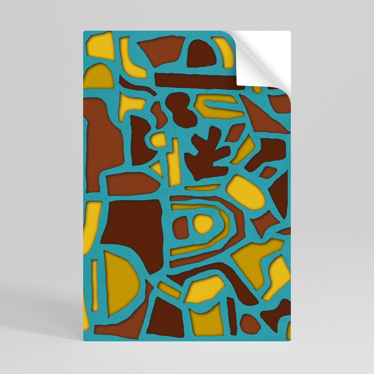 SHAPE EXTRAVAGANZA Selbstklebendes Poster - Hochformat
