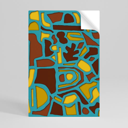 SHAPE EXTRAVAGANZA Peel and Stick Vertical Poster