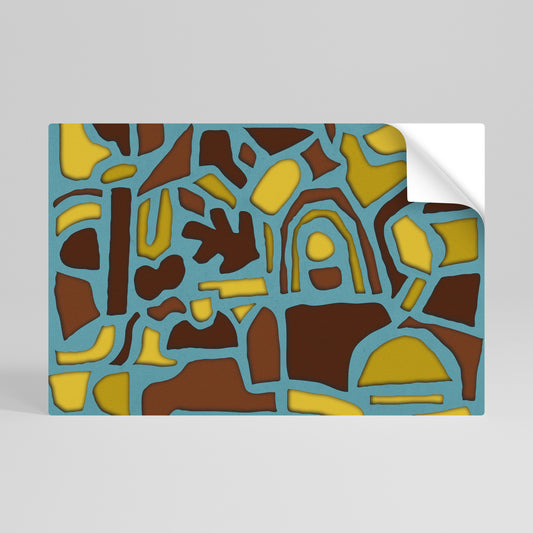 SHAPE EXTRAVAGANZA Selbstklebendes Horizontal-Poster