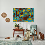 SHAPE EXTRAVAGANZA Selbstklebendes Horizontal-Poster