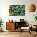 SHAPE EXTRAVAGANZA Selbstklebendes Horizontal-Poster