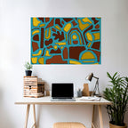 SHAPE EXTRAVAGANZA Selbstklebendes Horizontal-Poster