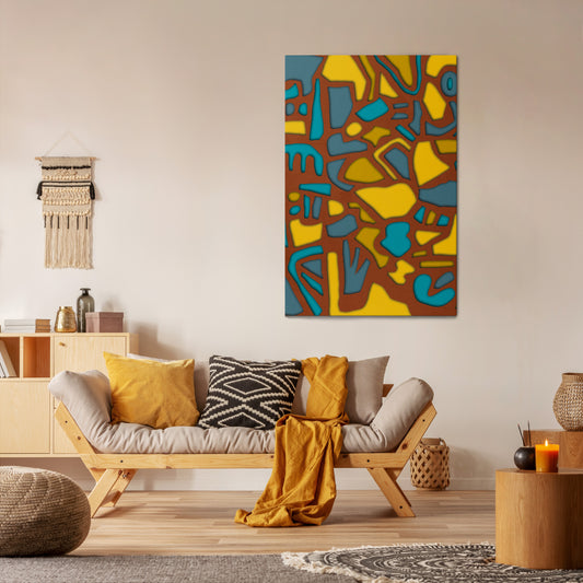 FORM SHUFFLE Vertical Canvas Print