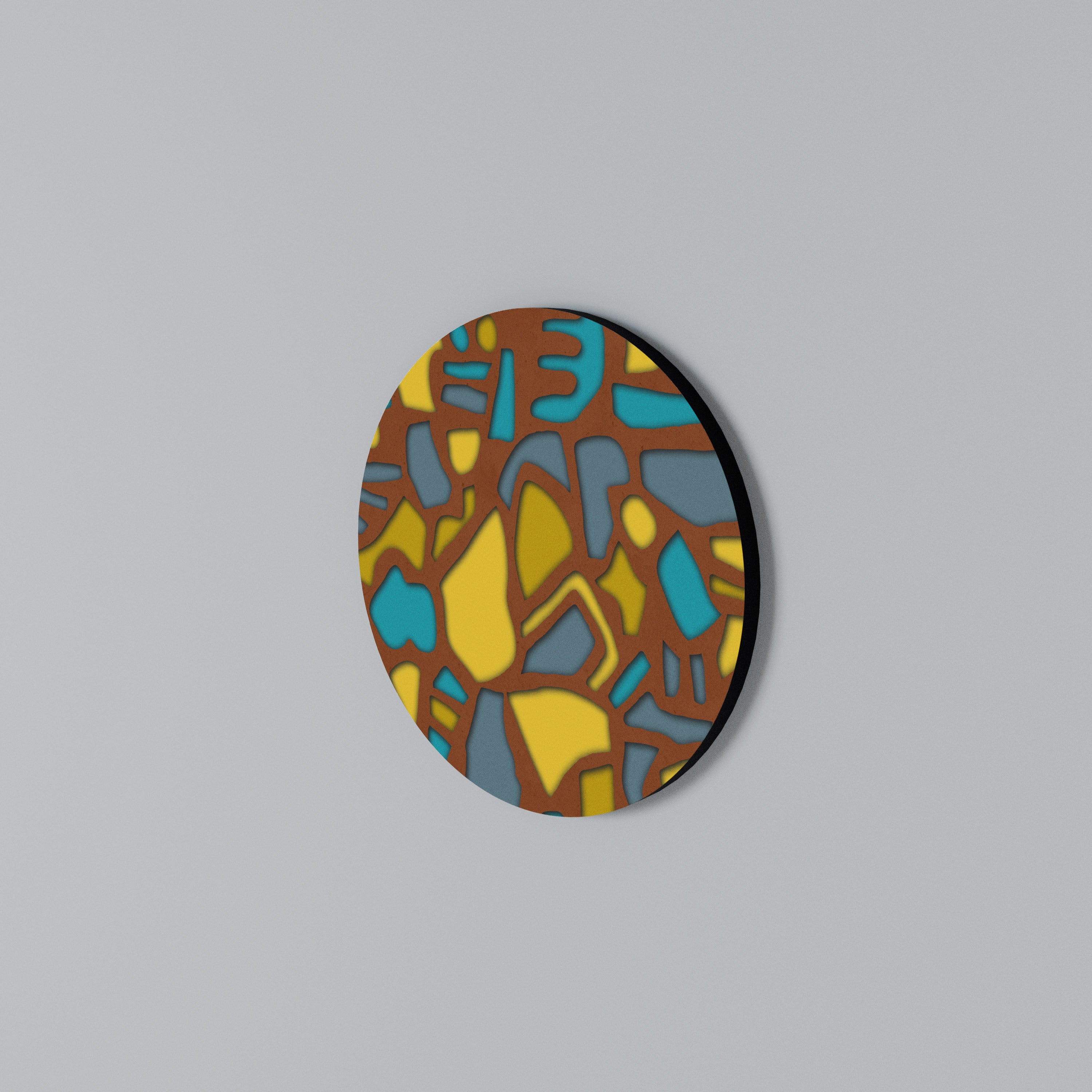 FORM SHUFFLE Round Wall Art