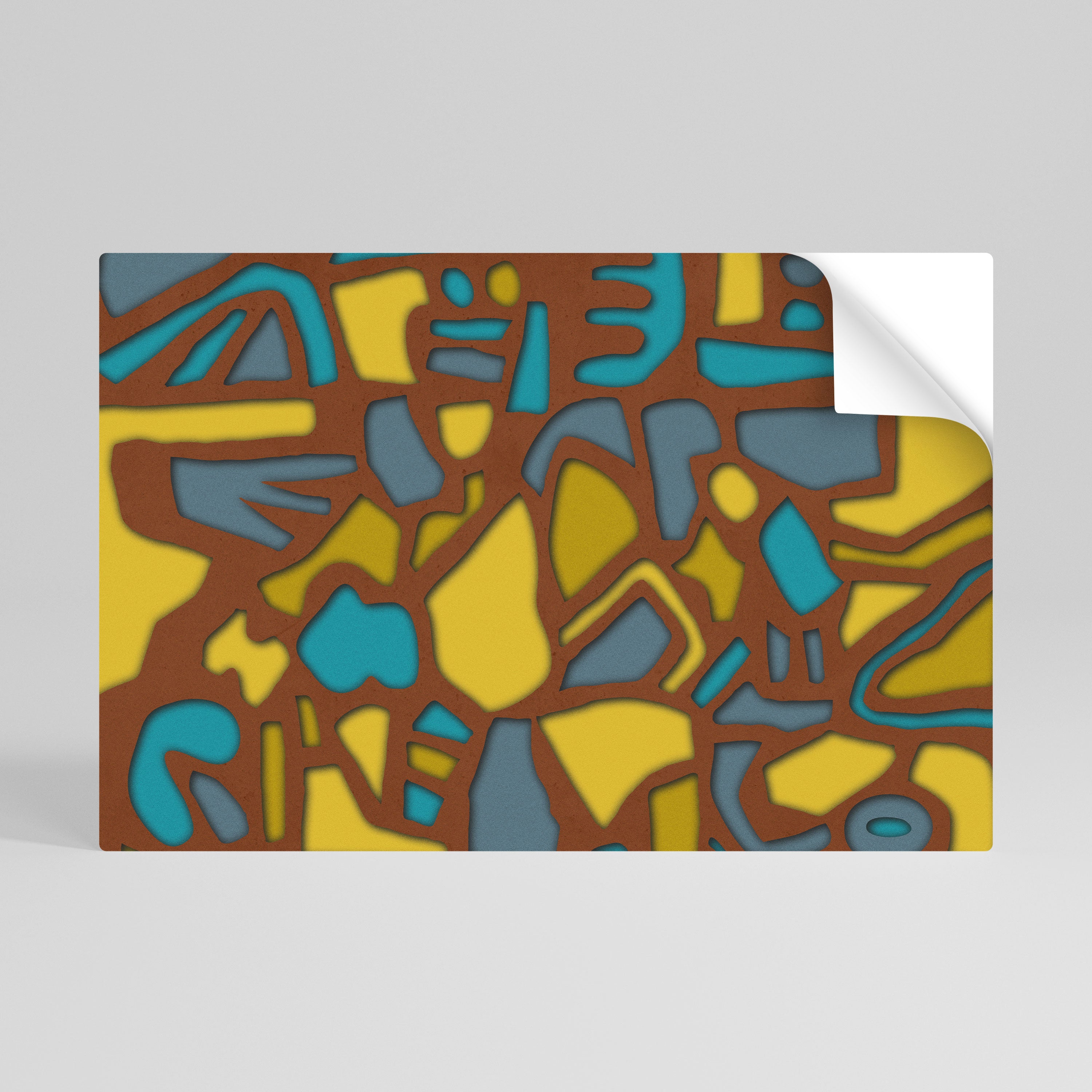 FORM SHUFFLE Selbstklebendes Horizontal-Poster