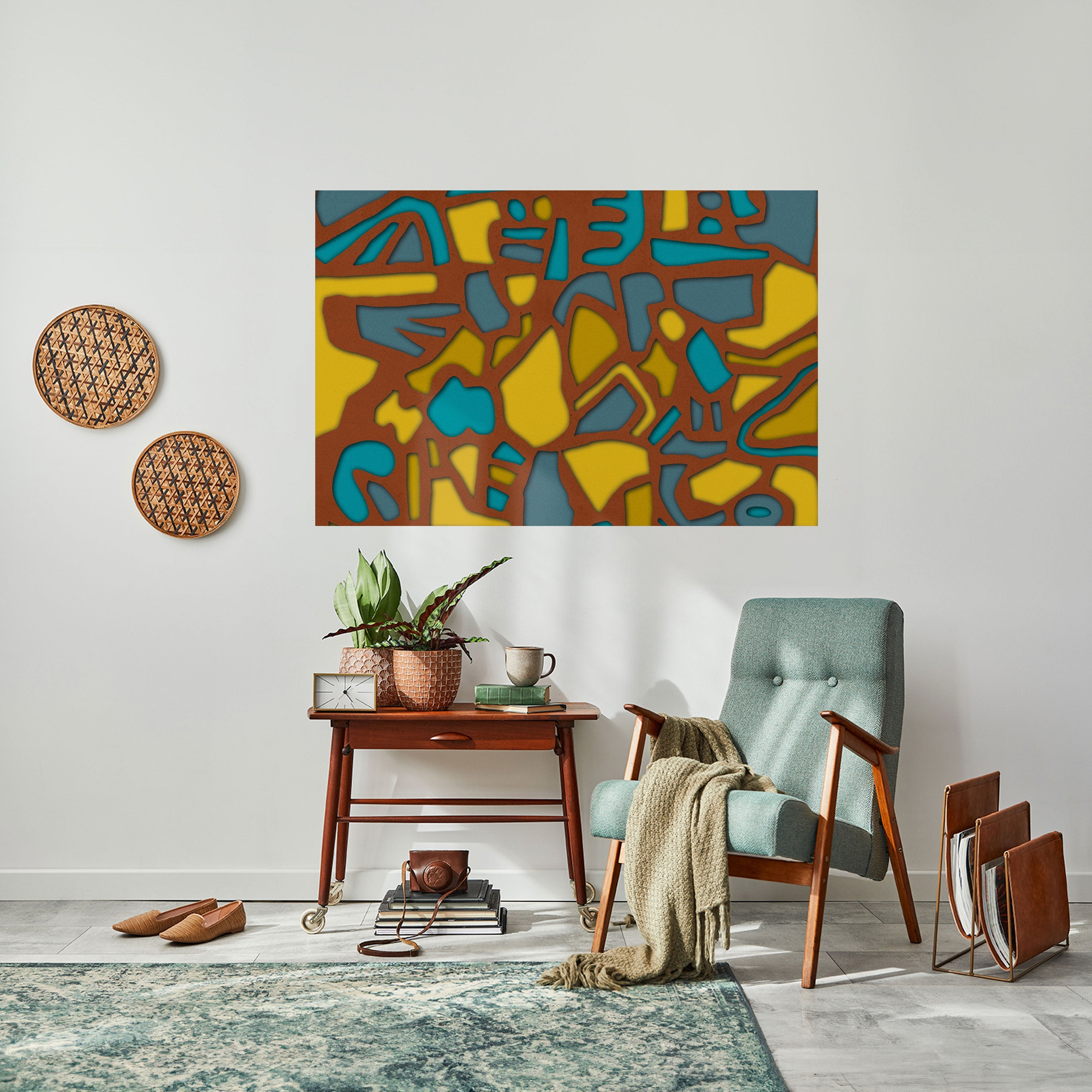 FORM SHUFFLE Peel and Stick Horizontal Poster