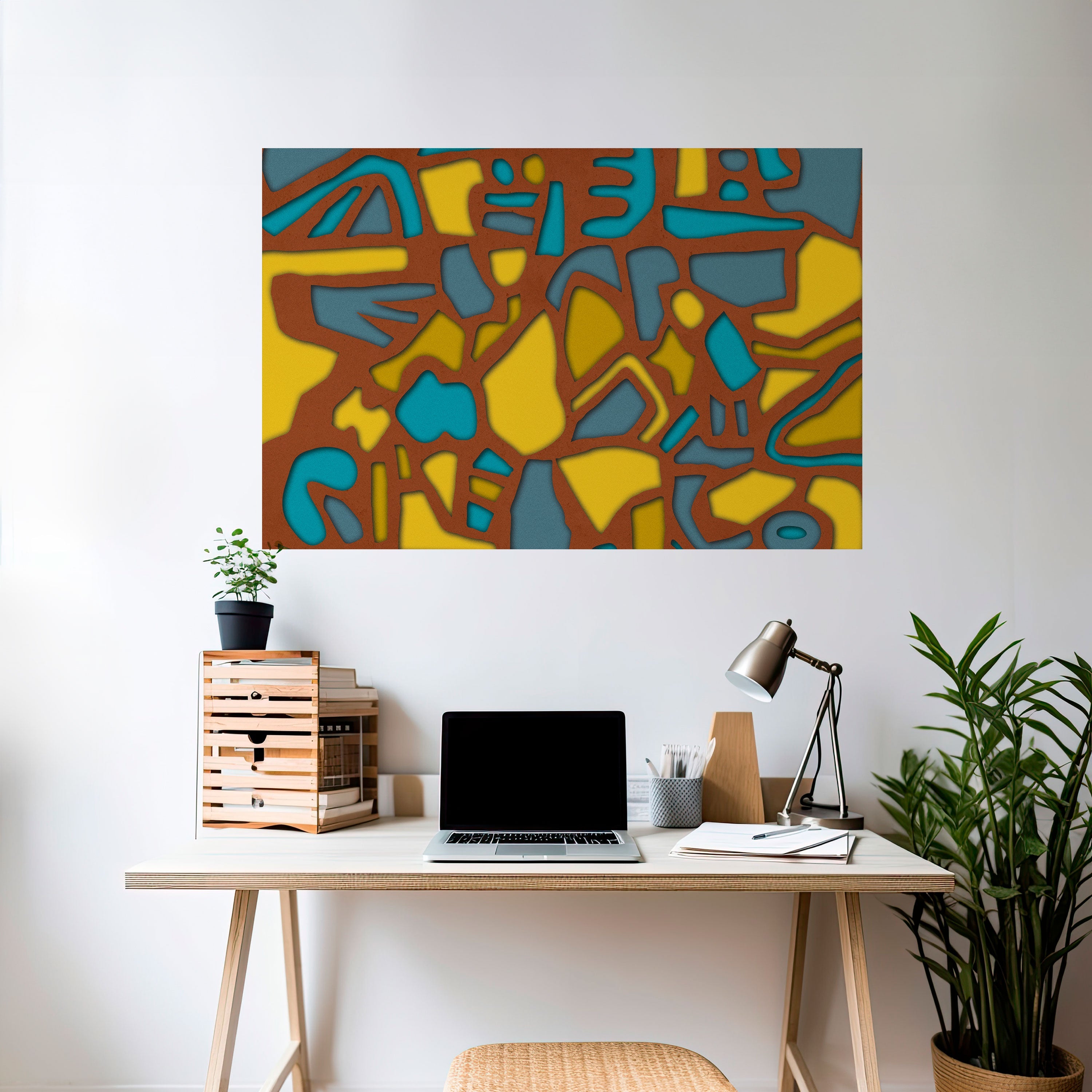 FORM SHUFFLE Peel and Stick Horizontal Poster