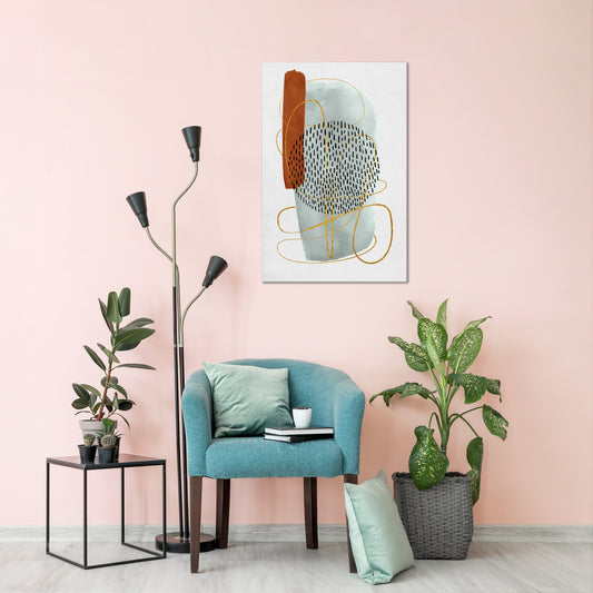 WRAPPED IN FORM Vertical Canvas Print
