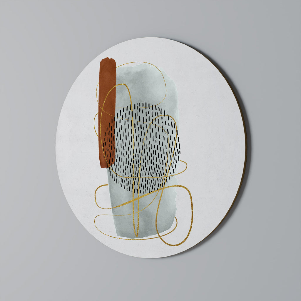 WRAPPED IN FORM Runde Wanddekoration Ø 69 cm