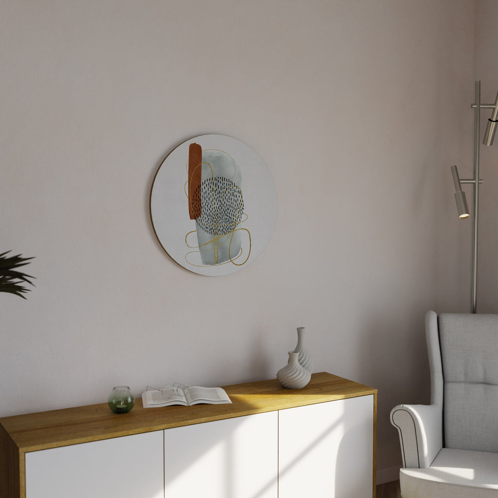 WRAPPED IN FORM Runde Wanddekoration Ø 69 cm