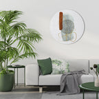 WRAPPED IN FORM Runde Wanddekoration Ø 69 cm