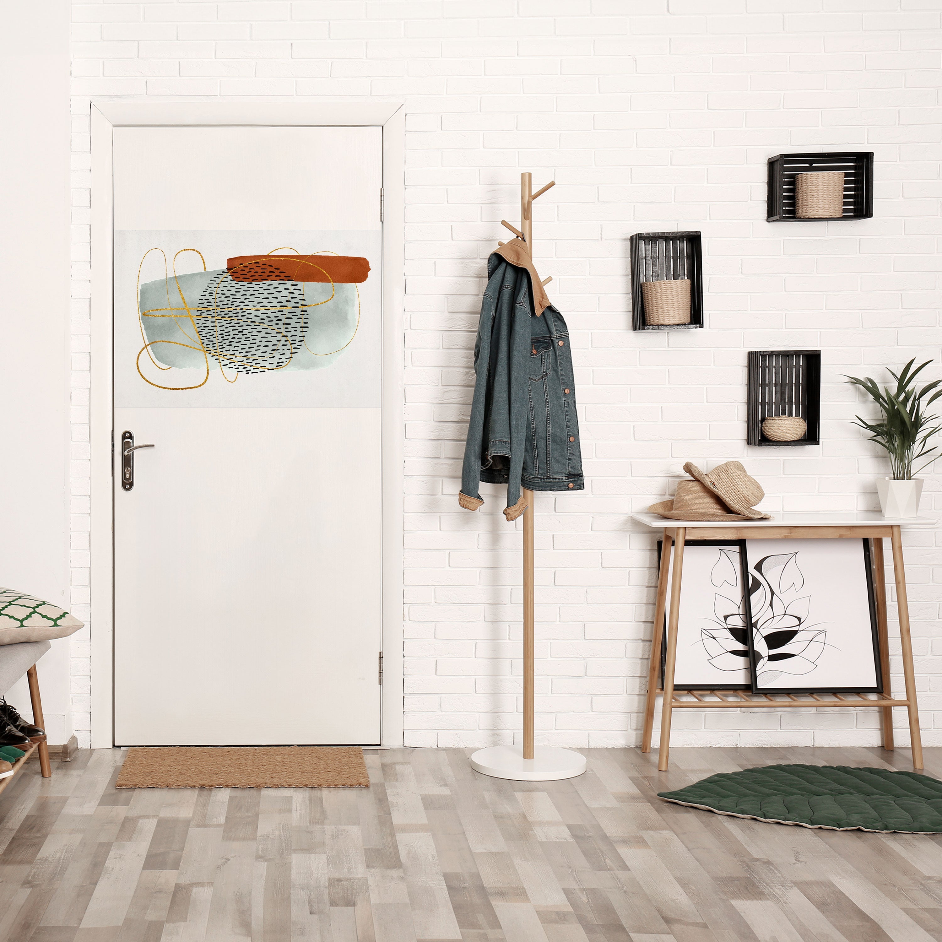 WRAPPED IN FORM Peel and Stick Horizontal Poster