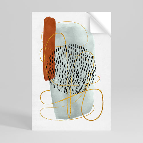 WRAPPED IN FORM Selbstklebendes Poster - Hochformat