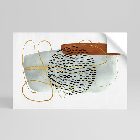 WRAPPED IN FORM Selbstklebendes Horizontal-Poster