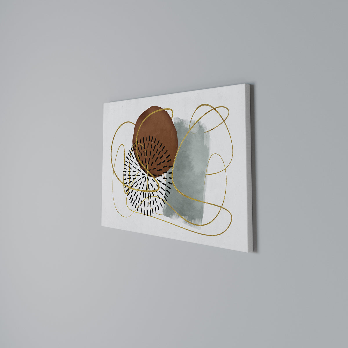 WRAPPED IN SHAPE Horizontal Canvas Print