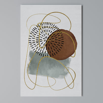 WRAPPED IN SHAPE Vertical Canvas Print