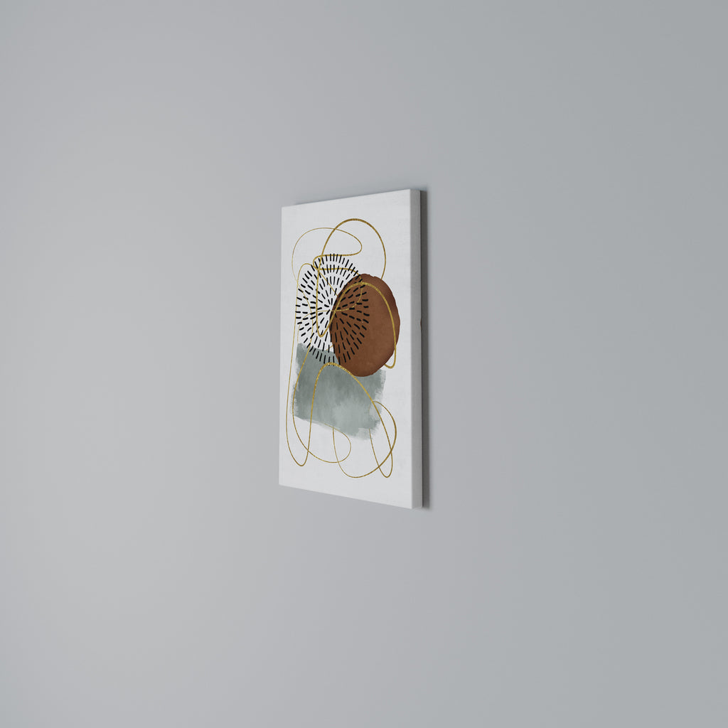WRAPPED IN SHAPE Vertical Canvas Print