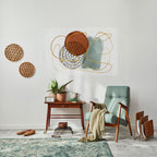 WRAPPED IN SHAPE Selbstklebendes Horizontal-Poster