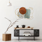 WRAPPED IN SHAPE Selbstklebendes Horizontal-Poster