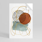 WRAPPED IN SHAPE Selbstklebendes Poster - Hochformat