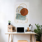 WRAPPED IN SHAPE Selbstklebendes Poster - Hochformat