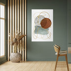 WRAPPED IN SHAPE Selbstklebendes Poster - Hochformat