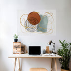 WRAPPED IN SHAPE Selbstklebendes Horizontal-Poster