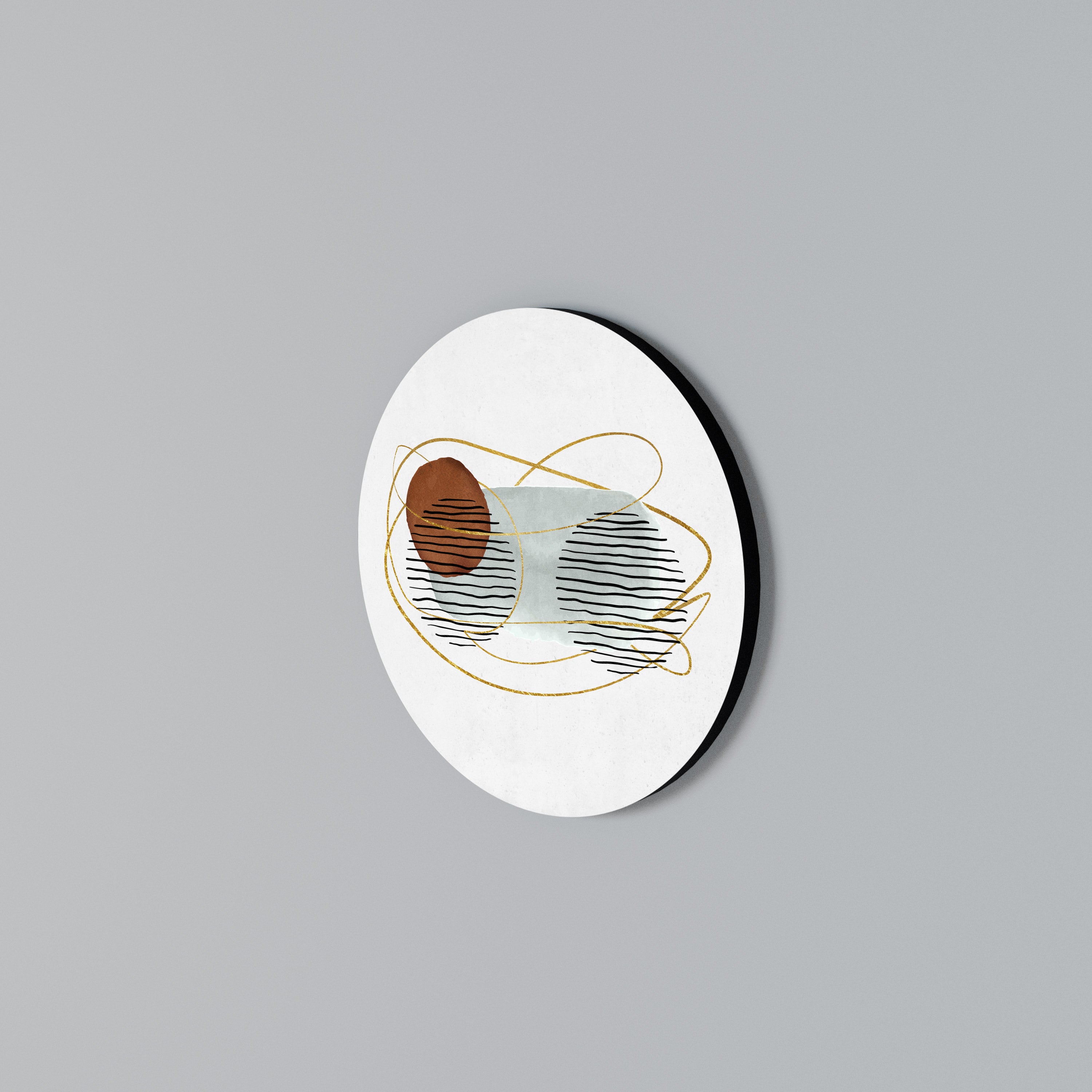 WRAPPED IN MOULD Round Wall Art