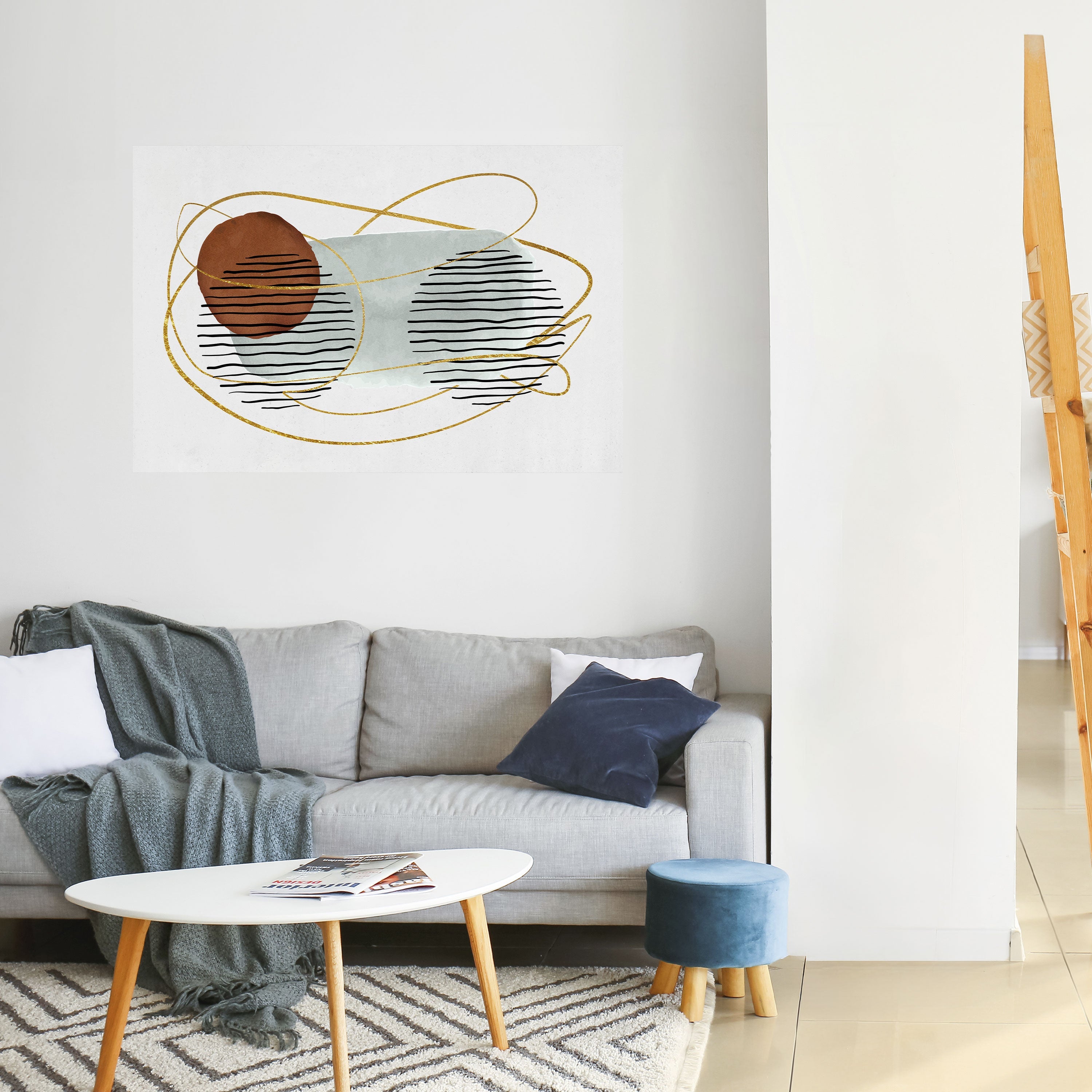 WRAPPED IN MOULD Peel and Stick Horizontal Poster