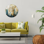 TOWN COLLAPSE Runde Wanddekoration Ø 69 cm