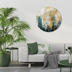 TOWN COLLAPSE Runde Wanddekoration Ø 69 cm